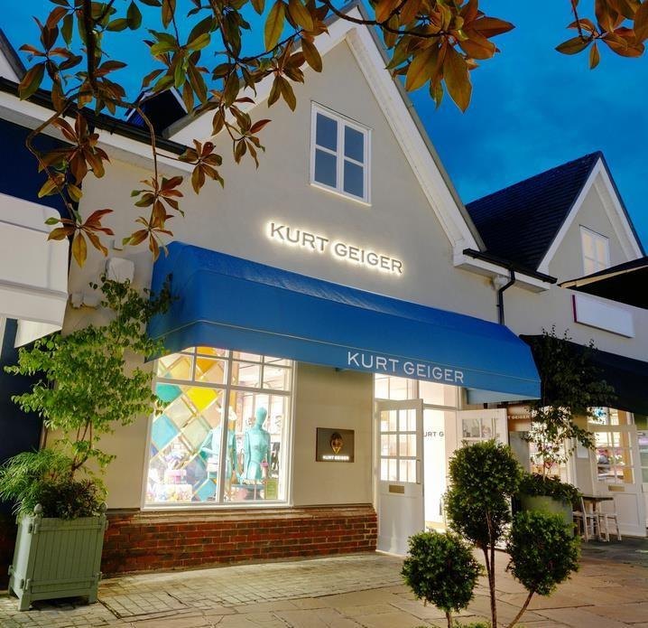 Kurt Geiger interior at Bicester Village